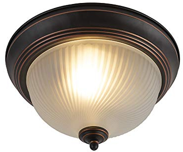 Qazqa - Klassisch I Antik Klassische Deckenleuchte I Deckenlampe I Lampe I Leuchte braun opal - Classico I Wohnzimmer I Schlafzimmer - Glas Rund I Kugel I Kugelförmig - LED geeignet E27
