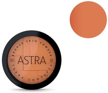 Astra Bronze Skin Powder Compact Powder Tanning Effect Color n. 04 Ruggine – 1 unit, Made in Italy, beige
