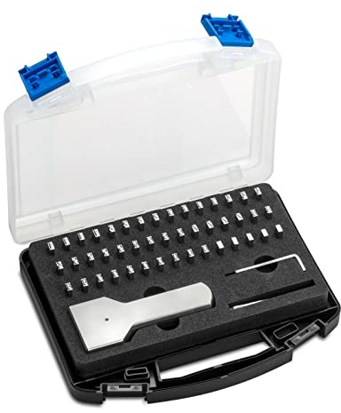 GRAVUREM Standard-Typensortiment/Typenset/Typenhalter-Satz/Schlagzahlen - 4 mm