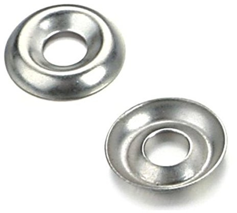 No. 6 Screw Cup Washers A2 Stainless Steel To Fit Countersunk Screws/Bolts – 100 Pack