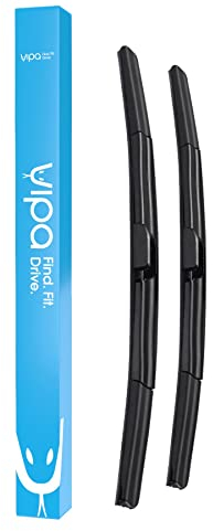 Vipa Car Parts Premium Wiper Blade Kit | Fits: NISSAN QASHQAI SUV (Nov 2013 to Jun 2021) | All-Weather Performance | Durable, Streak-Free Windshield Wipers | Easy Installation