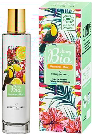 Christine Arbel Paris Story Bio Verveine Musc Eau de Toilette pour Femme certifiée BIO COSMOS ORGANIC Fabriqué en France