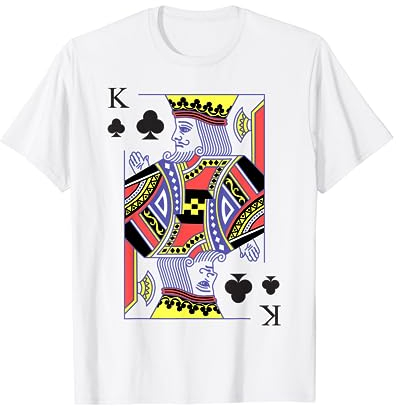 Kreuz König Kostüm Spielkarte Kartenspiel Skat Karneval T-Shirt