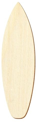 Holz Surfboard Surfbrett - Deko Basteln 3-50cm, Größe:28cm, Pack mit:1 Stück