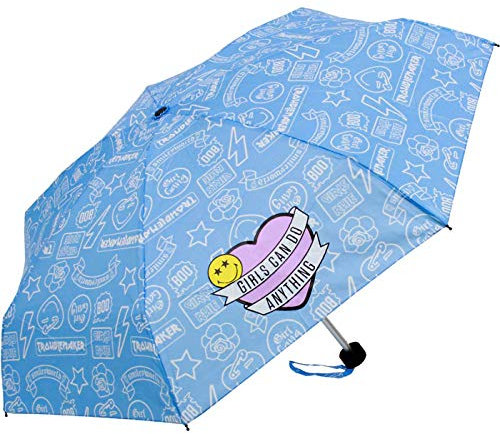 Smiley World Taschenschirm Mini Manual Girl Gang - Blau