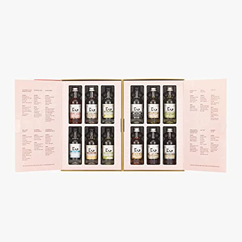 Edinburgh Gin, 12 x 5cl Flavoured Gin, Storybook Presentation Gin Gift Set