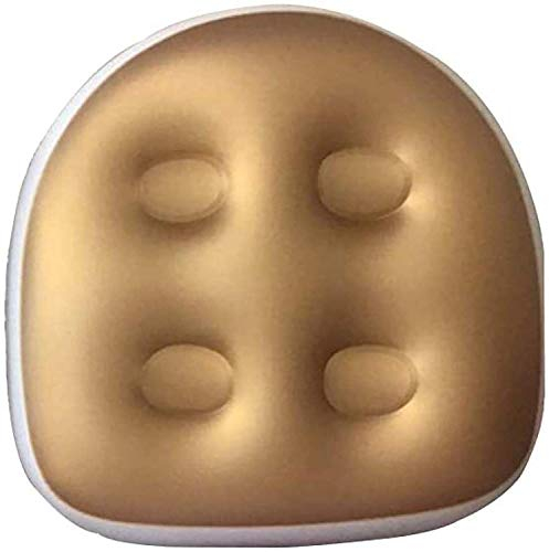 Tenlacum Spa- und Whirlpool-Sitzkissen mit Saugnapf, weich, aufblasbar, rutschfest, Massagekissen für Erwachsene, ältere Menschen, Kinder zu Hause, Spa-Erholung (Gold)