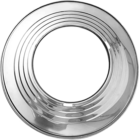 Cabilock Metall Dampf Ring Bambus Dampfer Ring Adapter Edelstahl Dampfenden Ring Adapter Bambus Korb Dampfenden Korb Dampfer Topf Zubehör für Kochen Knödel 31Cm