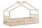 VitaliSpa Hausbett Design, Bett aus Holz, Naturholz, 90x200 cm mit Gästebett