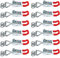 FOCCTS GH-4001 Toggle Catch Latches,12 PCS Metal Toggle Clamp, 100kg/220lbs, Adjustable Toggle Clamp, Heavy Duty Hand Tool Quick Release,Holding Capacity Latch Button Toggle Latch