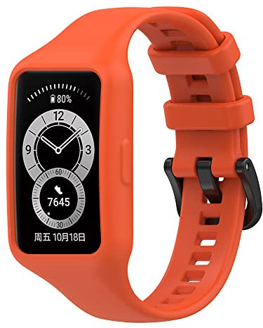 Dotoen Bracelet pour huawei band 6,Sport Bracelet de Montre de Protection Antichoc pour huawei band 6 (Orange)