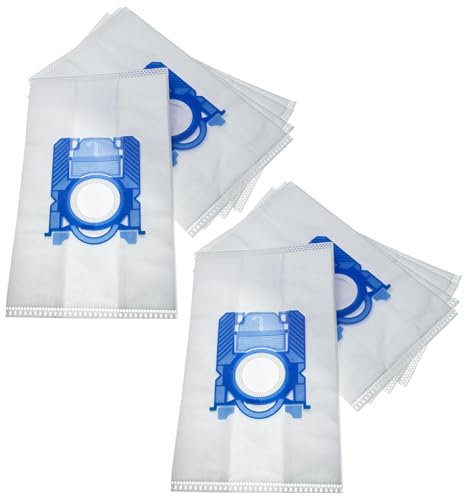 vhbw 10x Bolsa aspiradora compatible con Electrolux Ergospace ZE2200 - ZE2299 aspiradora - vellón micro, 28,8 cm x 17,1 cm, blanco