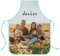 Wanapix| Kochschürze Personalisiert mit Foto und Text | Grillschürze | Küchen Schürze | Personalisieren Sie 100% der Oberfläche | Rand Blau