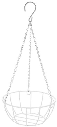 Cabilock Blumenampel Metall Hängeampel Hängender Blumentopf Hängepflanztöpfe mit Haken Blumentopf Ständer Wand Pflanzkorb Hängetopf Pflanztopf für Garten Balkon Terrasse Dekoration