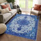 Tinyboy-hbq Teppich Wohnzimmer Moderner Kurzflor rutschfest,Waschbar Flauschig Weich,Passend für Wohnzimmer,Schlafzimmer und Esszimmer,Blau,120 x 160 cm
