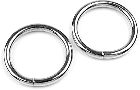 O Rings Buckles for Webbing Strap, Metal, Silver