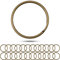 Schlüsselringe Set, Ø 25 mm Durchmesser, 24 Stück, aus gehärtetem Metall, in Bronze, Metall Ringe Schlüsselanhänger, Schlüssel Organisation Autoschlüssel, Haustürschlüssel, Spaltringe O Ring DIY Kit
