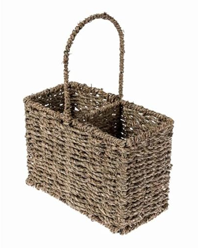 Seagrass Bottle Wine Drinks Gift Basket Holder Carrier (2 Bottle) PS59