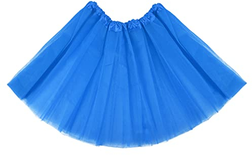 Yolev Damen Tutu Tüllrock 1950er Jahre Vintage Erwachsener Tutu Rock Halloween Weihnachten Festliches Partykostüm (Blau)