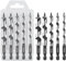 Vearter 5-12mm Ship Auger Drill Bit Kit, 5PCS/Set with 1/4'' Hex Shank,100mm Length for Soft and Hard Wood, Plastic, Drywall and Composite Materials