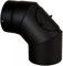 Ofenrohr Kaminrohr Rauchrohr Durchmesser 120 mm schwarz 2 mm Stahl - Bogen 90° mit Revision Ø 120mm