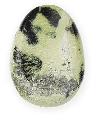 NKlaus Daumenstein Serpentin Chytha Natur Edelstein 5x3,5cm Heilstein Handschmeichler 14890