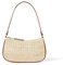 The Drop Sac pour Femme, Melanie, Petit Sac Porté Épaule, Paille Naturelle, Taille Unique