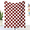 Hixingo 3D Druck Kuscheldecke Fleecedecke Wolldecke, Mikrofaser Sofa Überwurfdecke Kuscheldecke Flauschig Sofadecke, Weich Sofaüberwurf Couchdecke Wohndecke (100x130cm,Rot Weiß Karo)