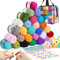 AOTWAN Crochet Yarn Knitting Wool 28Colors x 25g Acrylic Yarn Crochet Wool with Aluminum Crochet Hooks Stitch Markers Yarn for Crochet Kits for Beginners Adults Wool for Crochet Knitting and Crafts