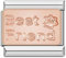 M&S A-Z Rose Gold Family Mum Daughter Grandad Grandma Sister Brother 9mm Italian Charm Compatible With Nomination Bracelet (Best Friend Paw)