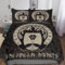 PAZZK Wikinger Bettwäsche-Set, 3D Motiv, Bettbezug 3teilig Mit Kopfkissenbezug Für Jungen Mädchen Schlafzimmer Atmungsaktiv Mikrofaser Deckenbezug Double (200x200cm)