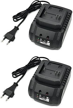 Qhpnunhq 2X Chargeur pour Batterie Lithium 18V 21V Appliquer à la Perceuse Sans Meuleuse D'Angle Ventilateur électrique Outils électriques Prise Européenne
