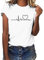 Weiß T-Shirt Damen Basic T Shirt Sommer Grafik Kurzarm Rundhals Tees Tops Casual Mode Motiv Sommershirt Lose Lockere Lässige Oberteile Tshirts S-XXL