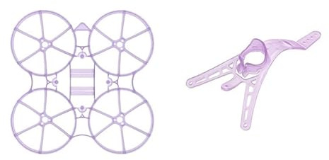 Zubehör für Drohnen For Meteor75 Air 75 mm Brushless for BWhoop Micro Air Canopy Ultraleicht for Meteor75 FPV RC Drone (Purple Canopy Frame)