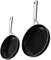 DMD® | by Vita Non Stick Pan Set, 2, 3 or 5-Piece Frying Pan & Saucepan Set, 16/18/20cm Saucepans and 20/24cm Frying Pans, Cool Touch Handles, Suitable for All Stoves (Matt Black, 2-Piece)
