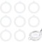 8 Pcs Silicone Jar Seals Replacement Standard Rubber Jar Gaskets Replacement for Storage Glass Sealed Canning Jars (3.8inch Outer Diameter, 2.8inch Inner Diameter)