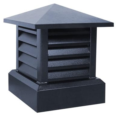 Comignolo, Tappo per Canne Fumarie da Tetto Base Quadrata Accessori Inclusi, Coperchio Comignolo per Camino Antipioggia da Esterno Base, Tappo per Camino, Varie Misure(250 * 250mm/9.8 * 9.8in)