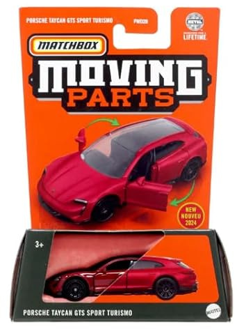 Matchbox Moving Parts Porsche Taycan GTS Sport Turismo, rot