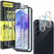 ZAXGLAR Pellicola Vetro Temperato per Samsung Galaxy A55 5G, 2 Pezzi Pellicola Protettiva e 2 Pezzi Pellicola Fotocamera, con Cornice di Allineamento,Pellicola Protettiva Samsung Galaxy A55