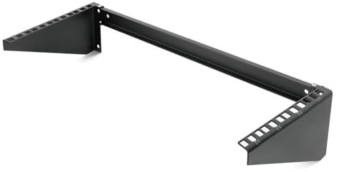 Tecmojo 4U Vertical Wall Mount bracket, Foldable Patch Panel Bracket fit 19” Switch/IT/Data Equipment, Open Frame Server Rack with 44lbs(20kg) Capacity, Vertical/Horizontal Mounting