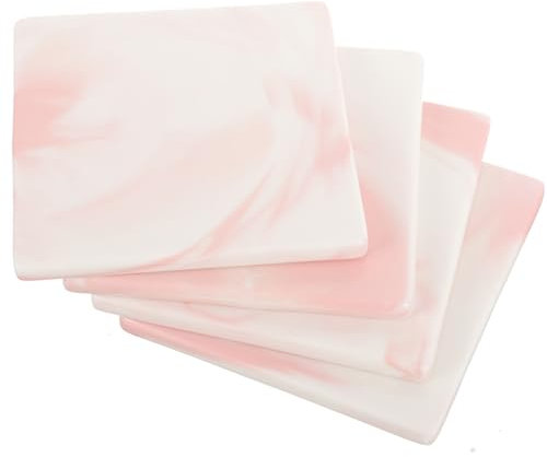 PRETYZOOM sous-Verres en Marbre Élégants Résistants À La Chaleur Et Antidérapants pour La Décoration De Et du Salon