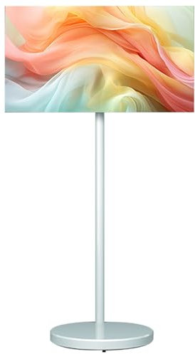 SHENGSHIYU 32 Portable TV, Height Adjustment Portable TV on Wheels 8GB RAM + 128GB Storage, Rotatable Display Battery Powered TV for Home, Office, School, Outdoor Use
