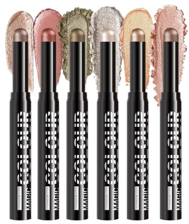 Lidschatten Stift - Multi Eye Brightener Stick Für Strahlende Augen | Langzeit-Matte Schimmer Crayon, Lid Primer für Auffällige Looks bei Tag & Party