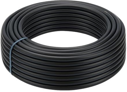 PE Rohr für Gartenbewässerung – verschiedene Größen & Längen – PN6 (6 Bar) Hochwertiges PE-Rohr (Polyethylenrohr) zur effizienten Wasserverteilung im Garten, auf Feldern (25mm - 100m)