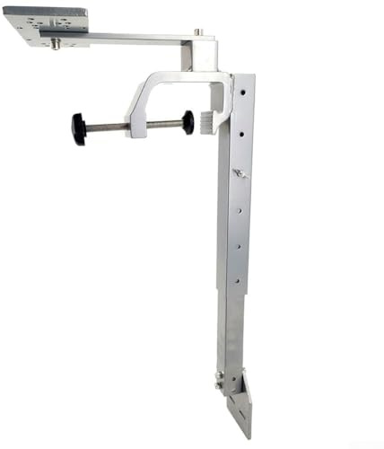 Fischfinder-Halterung aus Aluminium, verstellbar, drehbar, mit Edelstahl-Komponenten, Multi-Loch-Basis, für Bootsangeln