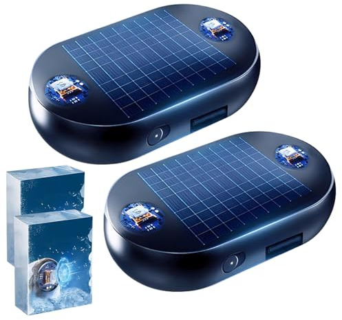 APODESS Auto Enteiser Elektromagnetisch, Elektromagnetische Molekulare Interferenz Frostschutzmittel Schneeräumungswerkzeug Tragbare Mikrowellen Molekular Enteisung Instrument (2 Stück)