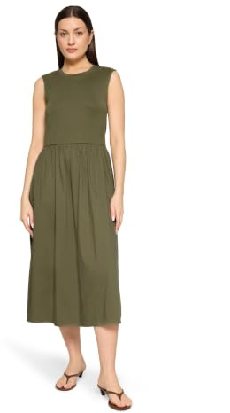 Cartoon Damen Casual-Kleid mit Eingrifftaschen