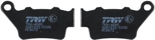 TRW MCB672 Brake Pad Set Disc Brake Organic Allround Compatible for Zontes D - Rear Axle and Other Vehicles