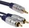 kenable Pure HQ OFC 3.5mm Stereo Jack to 2 RCA Phono Plugs Cable Gold 1.5m