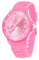 Taffstyle Farbige Sportuhr Armbanduhr Silikon Sport Watch Damen Herren Kinder Analog Quarz Uhr 43mm Rosa